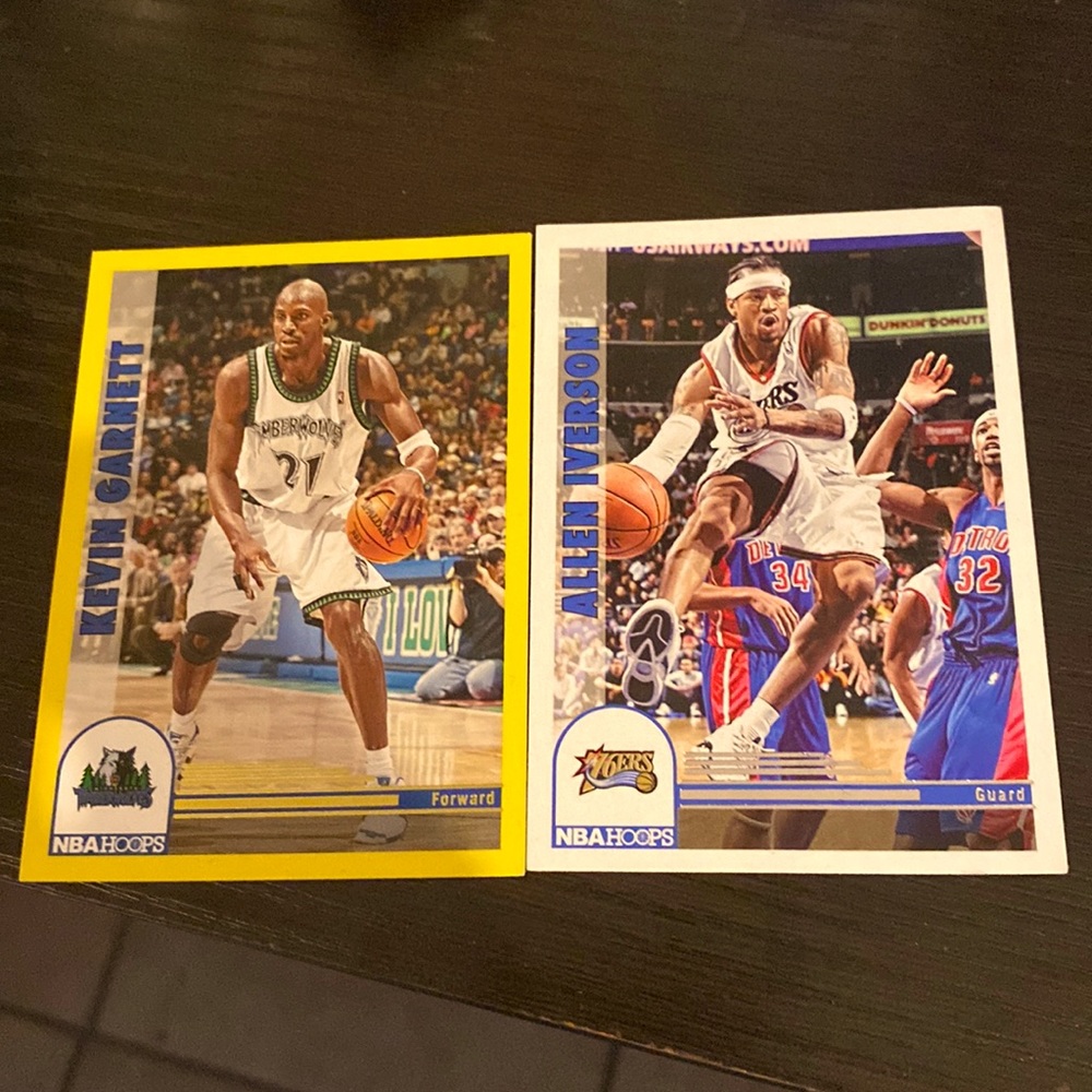 Allen Iverson and Kevin Garnet Cards